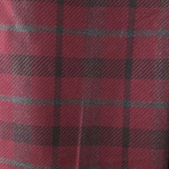 Red and black plaid long pants trousers - Picture 2 of 4